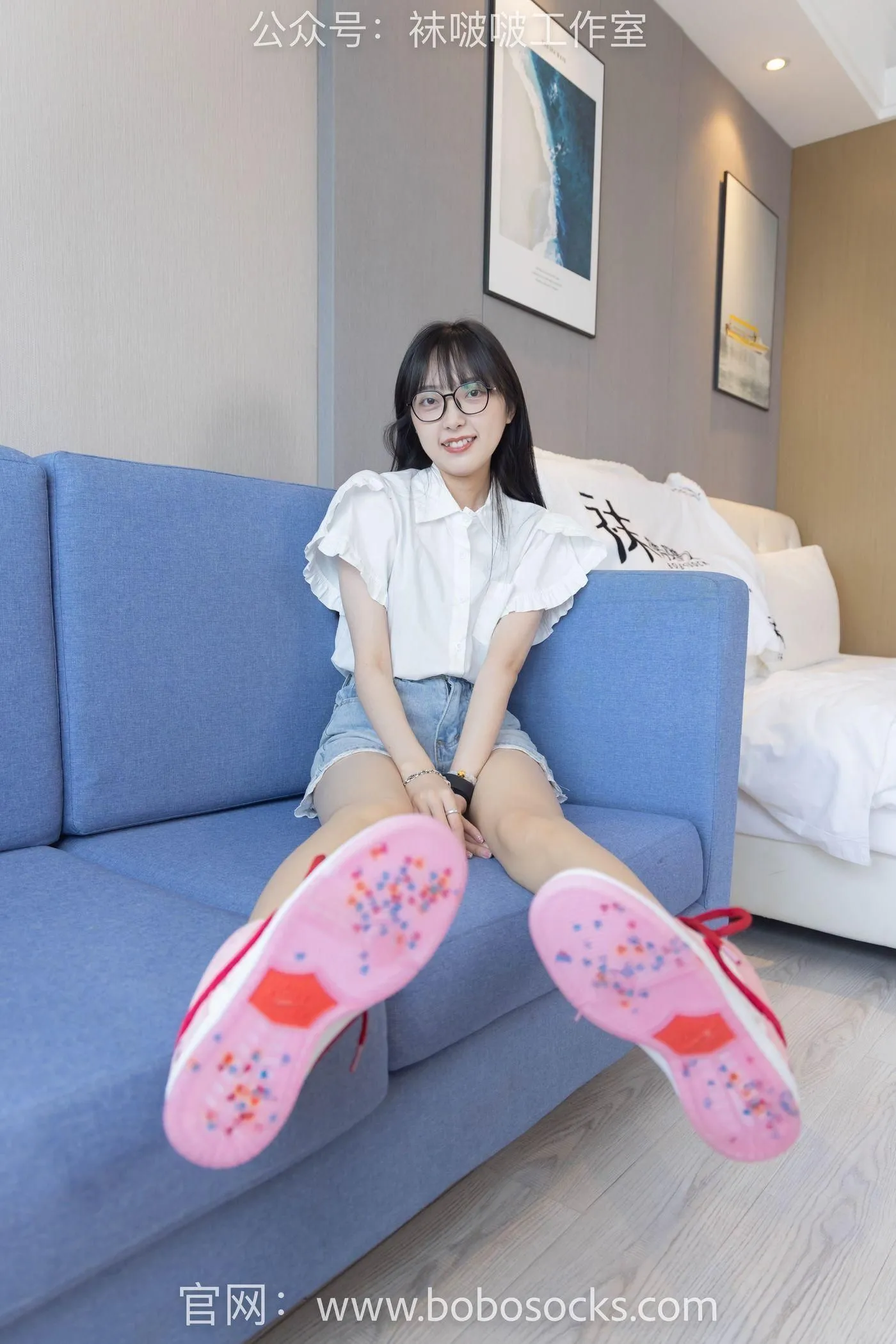 [BoBoSocks袜啵啵]NO.097 稚予-板鞋、玻璃丝短袜、肉丝 [140P]插图3